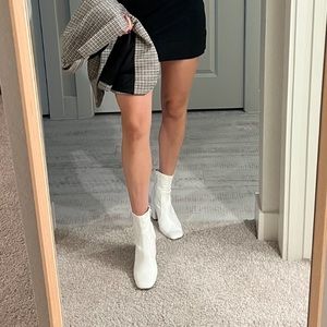 Madden Girl white booties